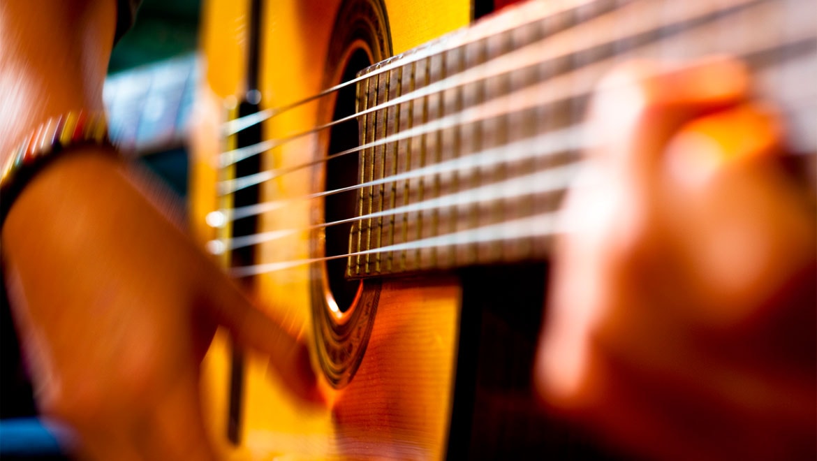 Guitar closeup