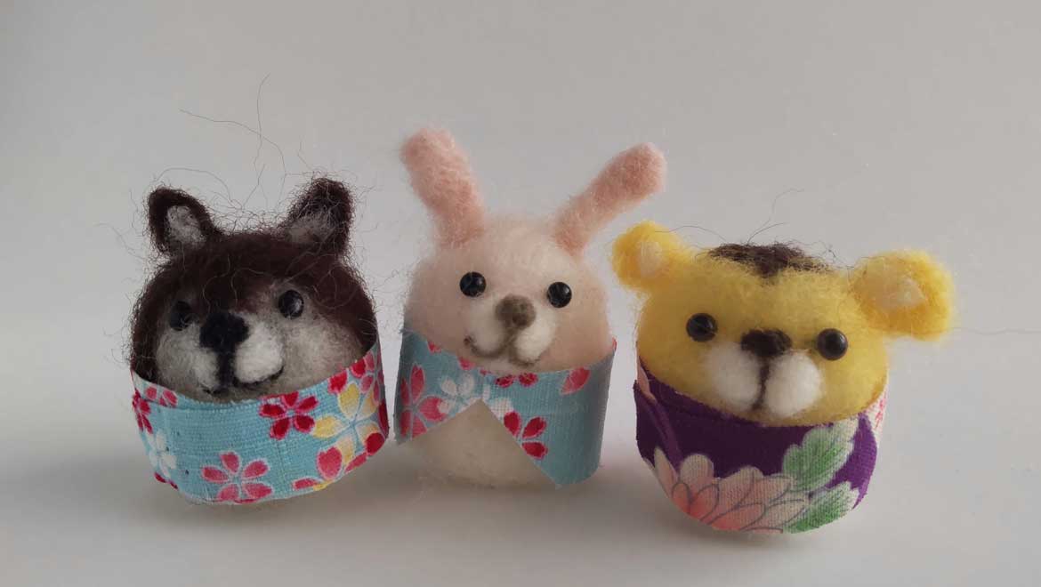 Cute needlefelted animals