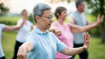 People doing Tai Chi