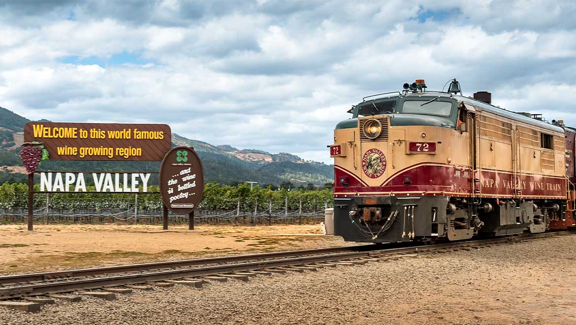 Train running through tracks