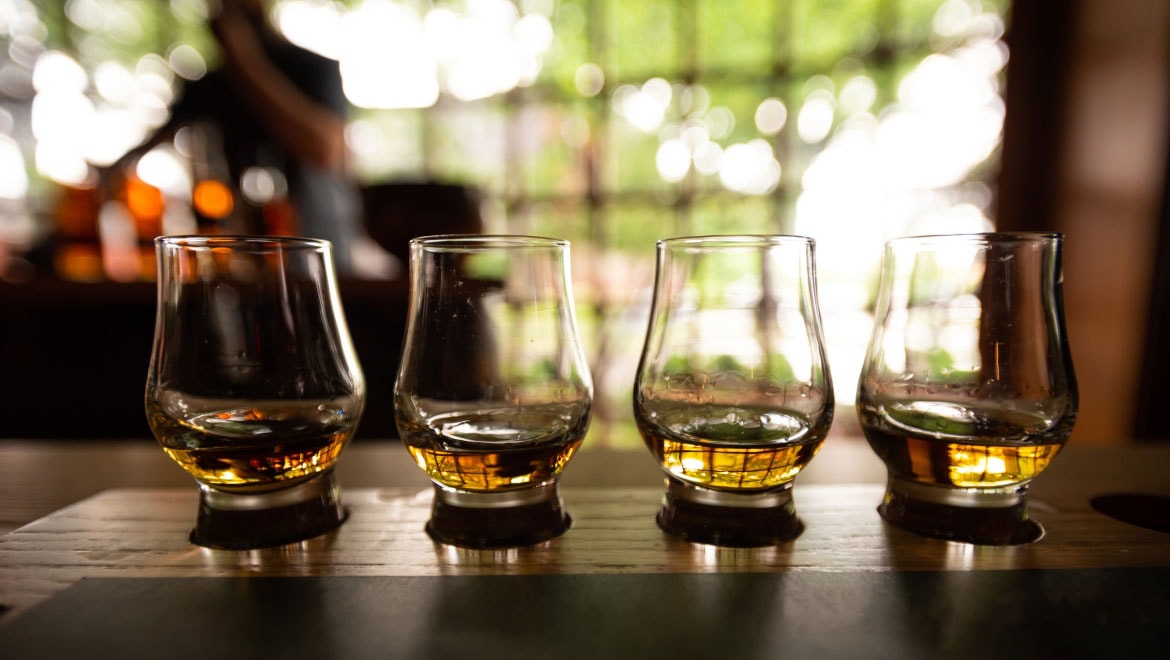 bourbon flight