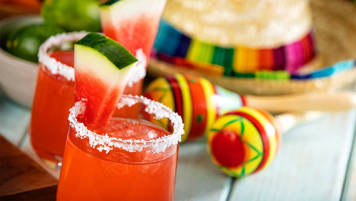 Watermelon margaritas