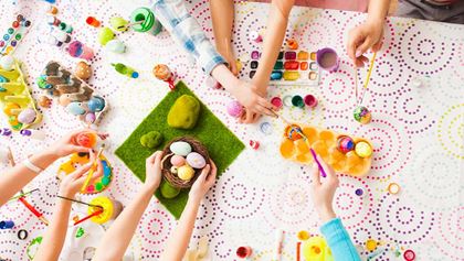 Easter egg decorating