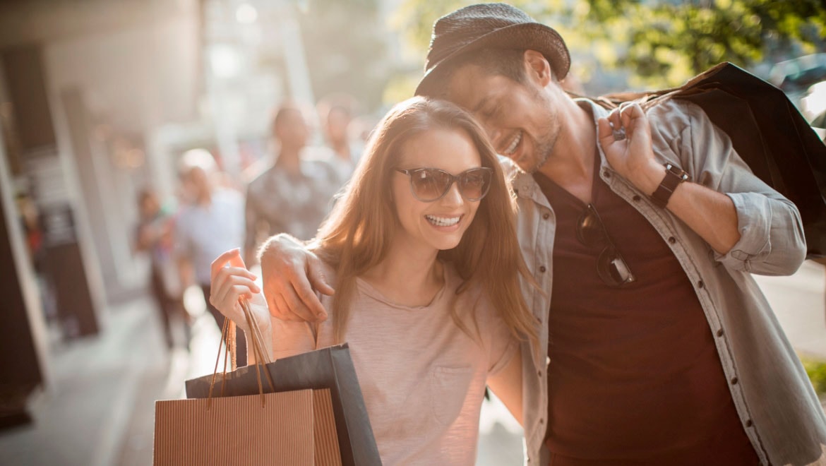 Couple shopping