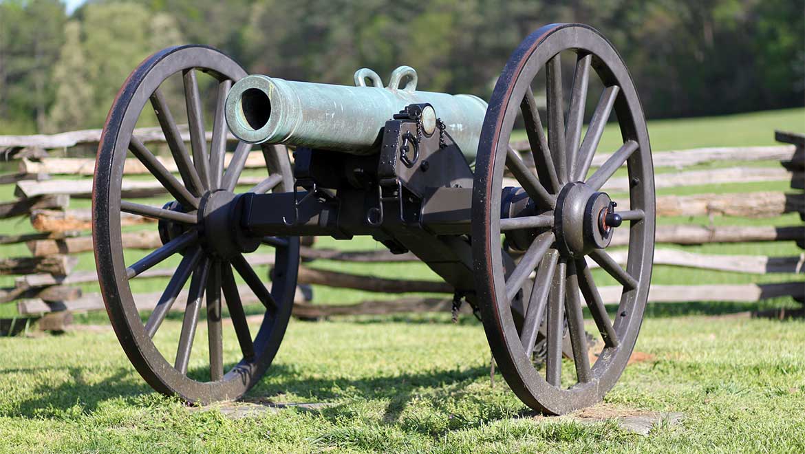 Civil war cannon