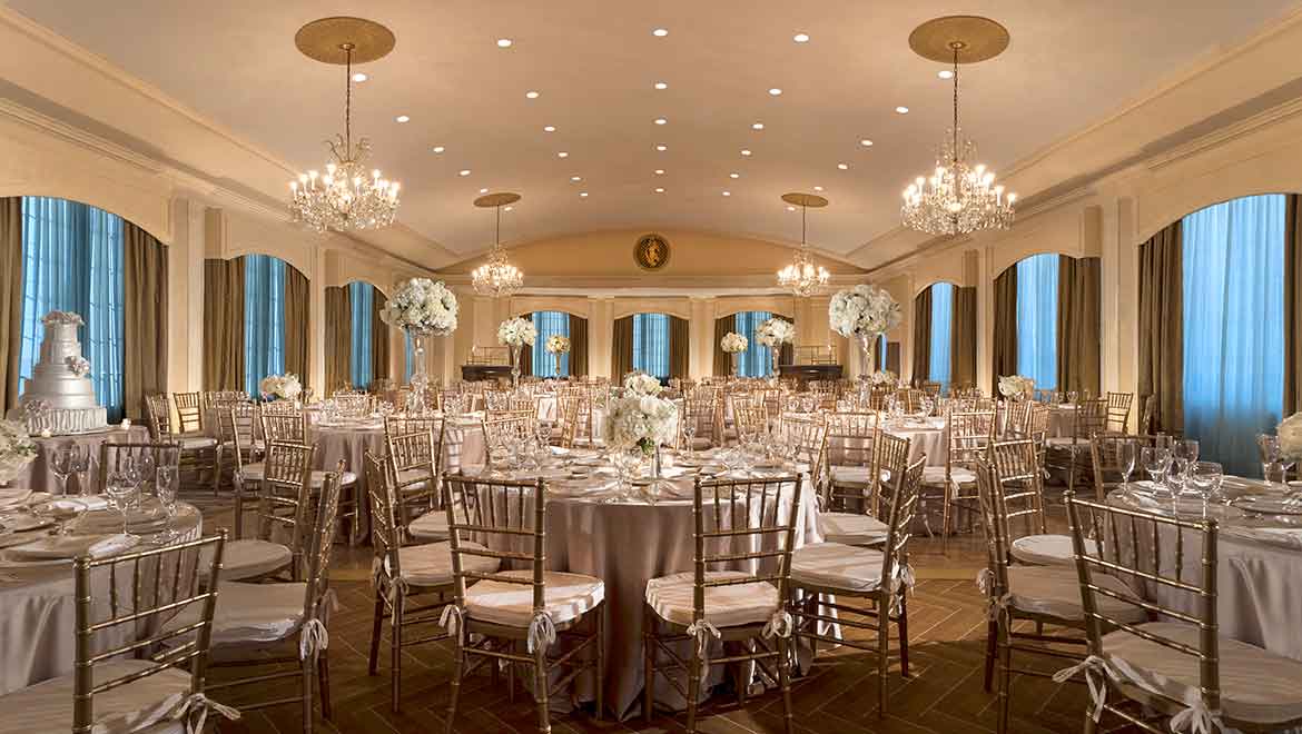 Rooftop Ballroom Wedding Reception