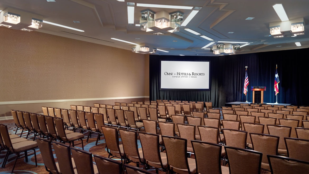 Ballroom theater setup