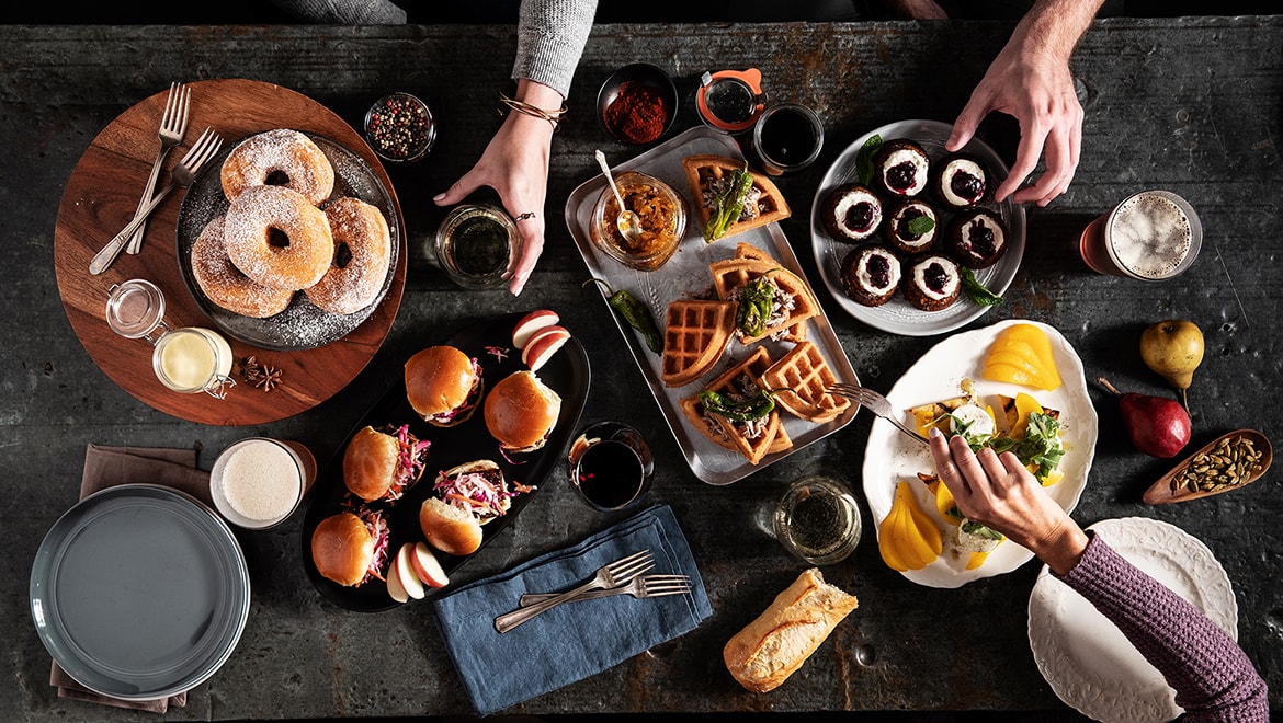 Spread of food.