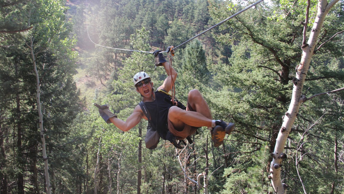 Zip line in Denver