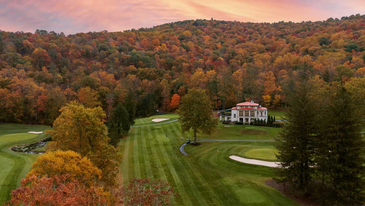 Rubinos and golf course in the fall - Dave Sansom photography