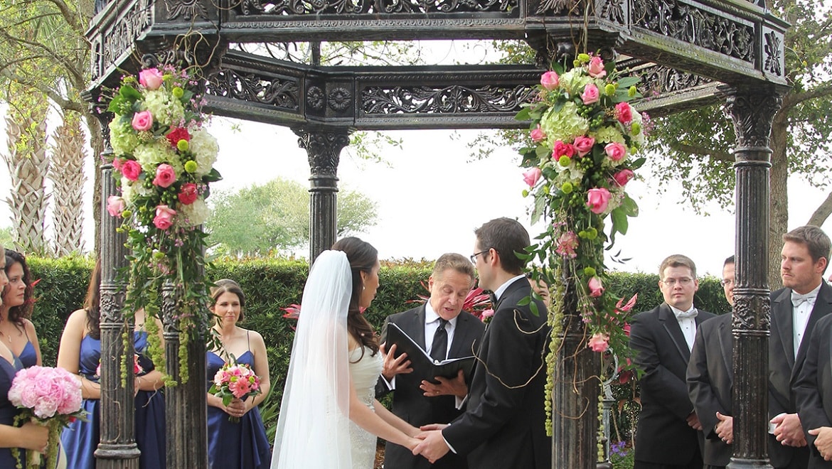 Saying "I Do" Under the Gazebo