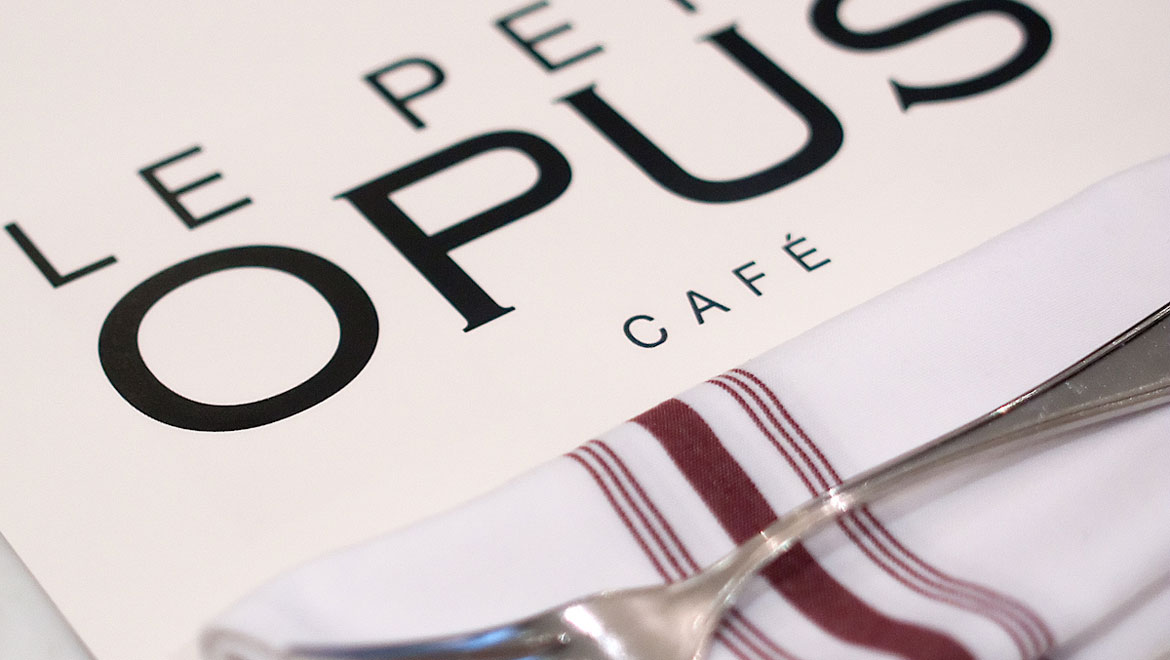 Menu from Le Petit Opus Cafe 