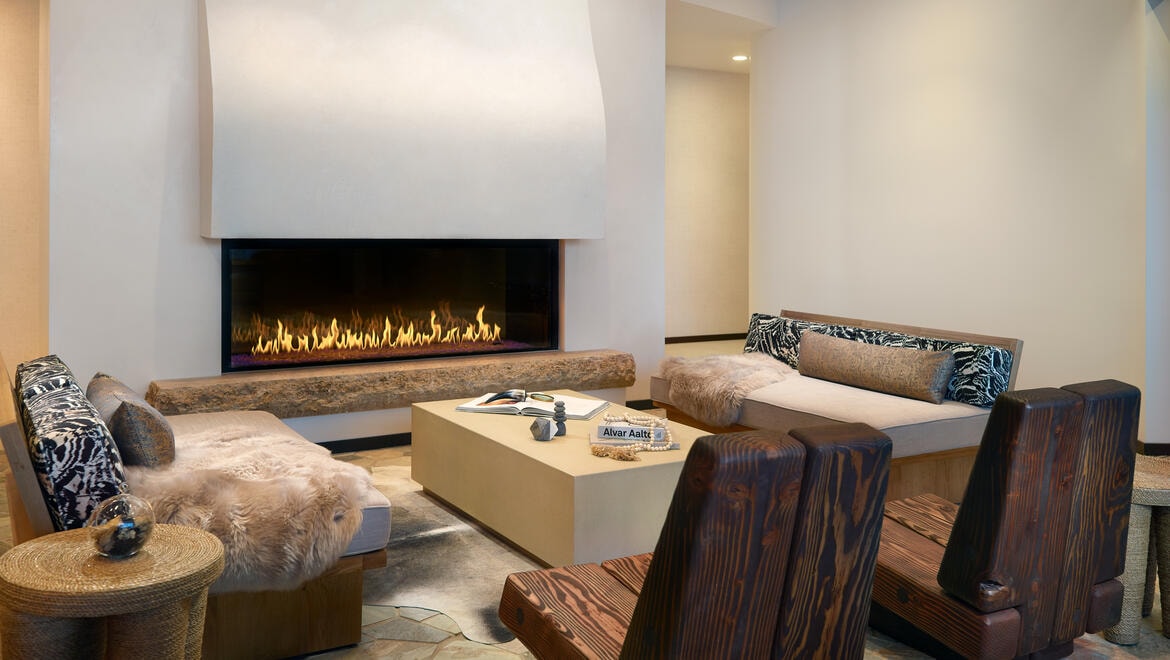 Spa fireplace