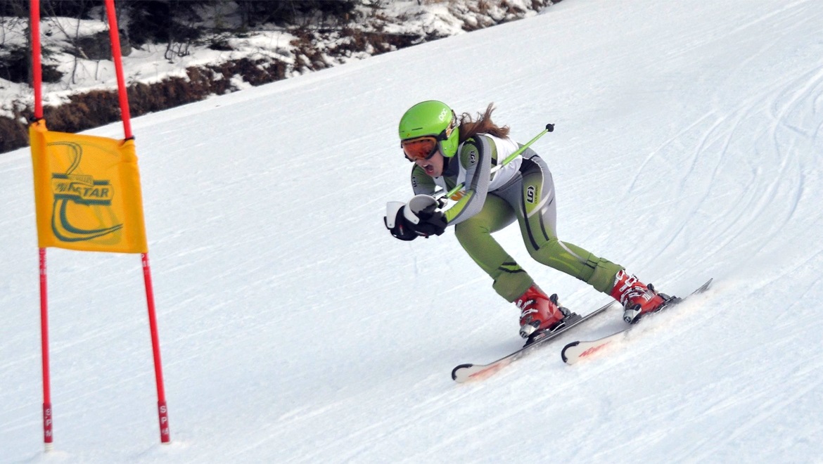 Ski racer at Omni Mount Washington