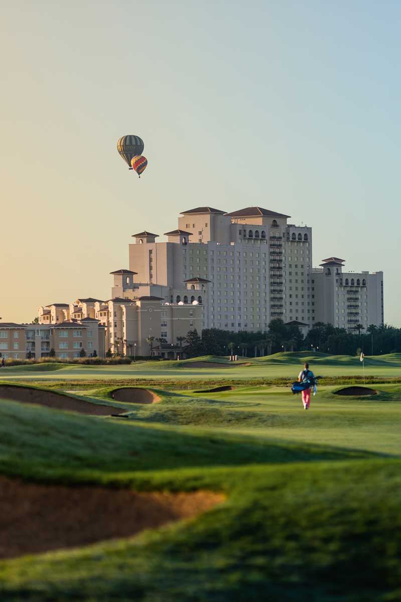 Golfer on the golf course