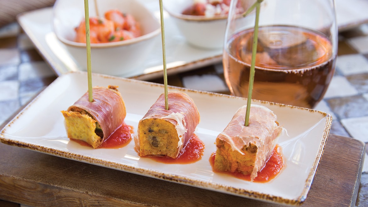 Omni Scottsdale Prosciutto Wraps with White Wine