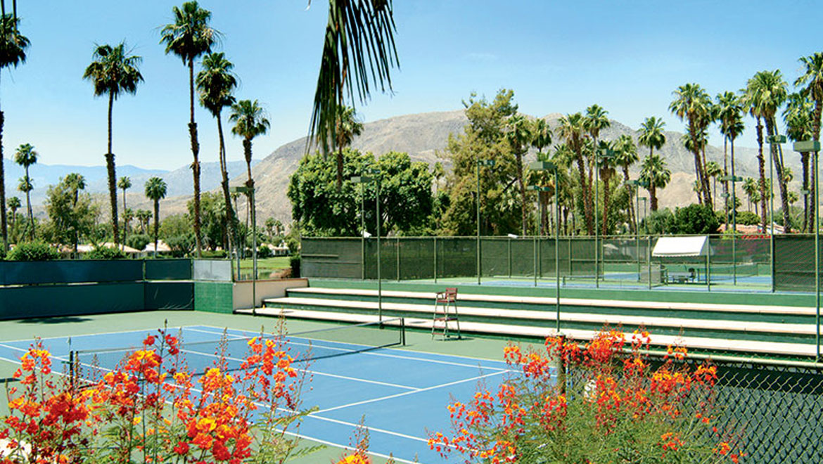 Tennis courts at Rancho Las Palmas