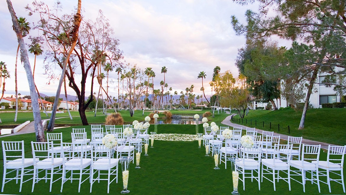 Golf course wedding reception