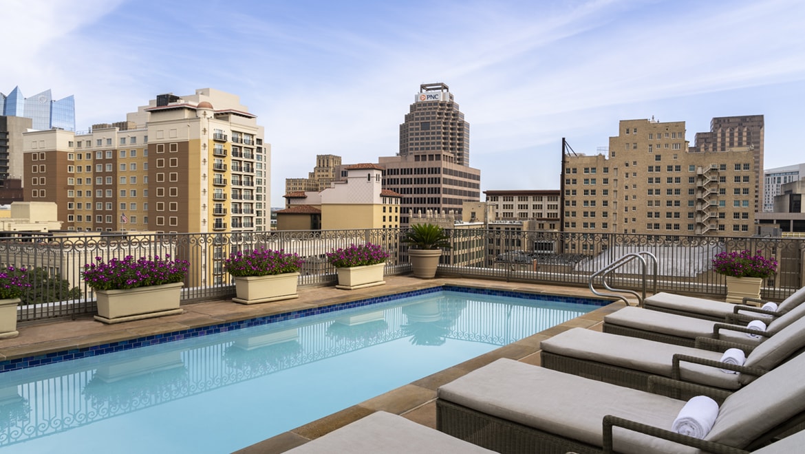 Rooftop pool